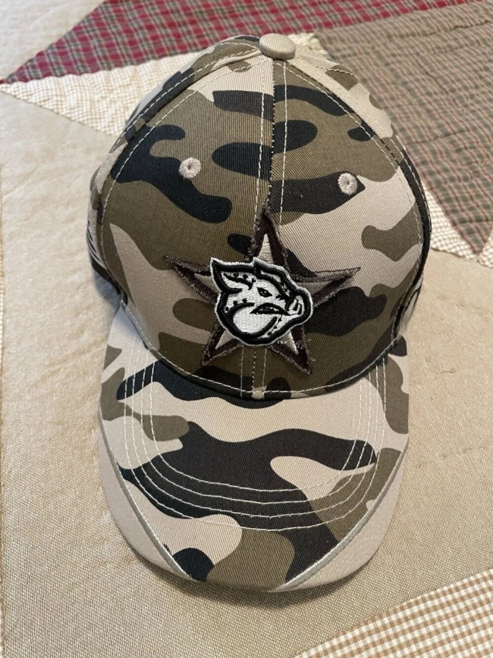 Lehigh Valley IronPigs (Phillies) Star Logo Camo Hat Adjustable, SGA, NEW